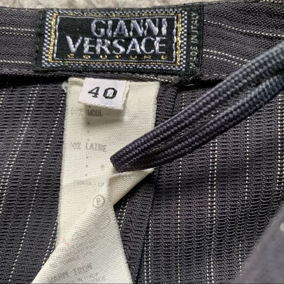 Vintage Gianni Versace high waisted wool pants - Picture 7 of 16